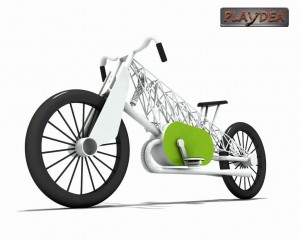 OEM China Park Outdoor Playground - Harley Retro Bike with the Eiffel Tower design – Playidea