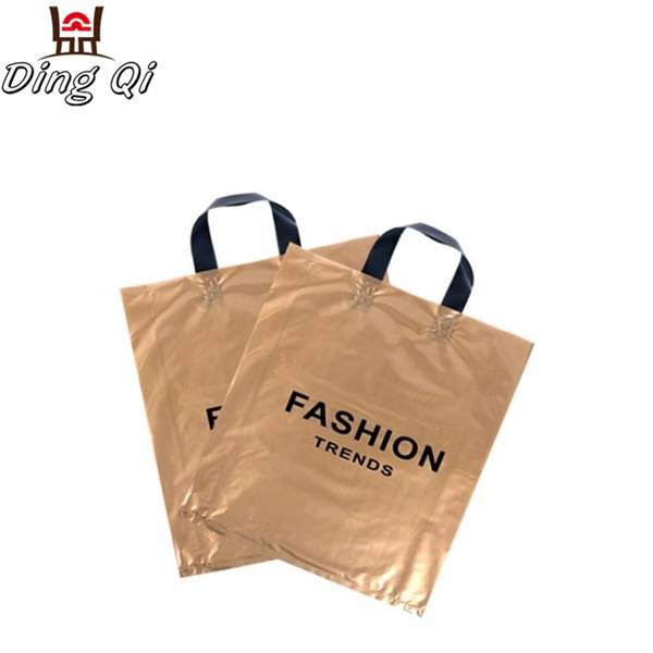 Custom logo printed handle shopping bag