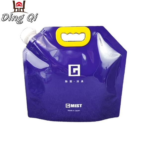 5L flexible liquid packaging bag with spout