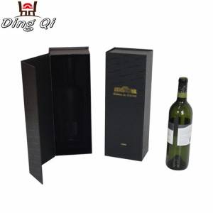 Plain takeaway packaging presentation cardboard gift wine packaging boxes wholesale for wine bottles packing