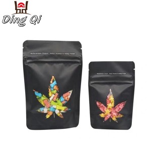 Wholesale edibles mylar bags package stand up mylar bag with window