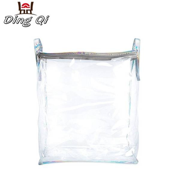 Promotional clear transparent vinyl pvc plastic packaging bag for blanket