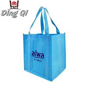 Branded cheap non woven fabric shopping bags with handle