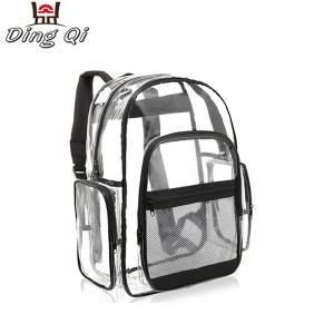 PVC transparent fashion backpack mini bag