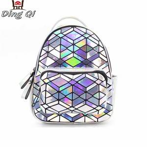 Custom holographic rainbow pvc bag