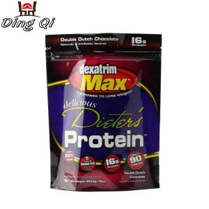 Ziplock stand up pouches for protein powder