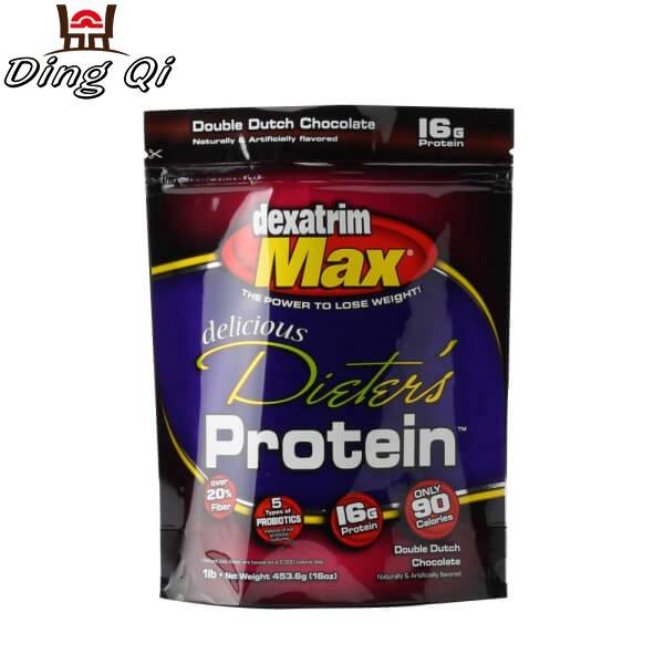 Ziplock stand up pouches for protein powder