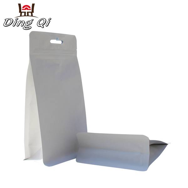 Flat white paper bags - Flexible packaging pouches manfacturers