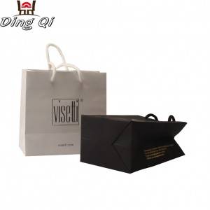 Wholesale custom print paper shopping gift packaging bag