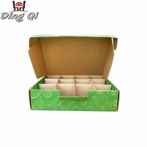 Food packaging kraft corrugated paper food chocolate cake box food packaging with dividers