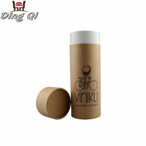 Kraft paper cosmetic cardboard cylinder tube perfume packaging box with lids cardboard packaging for perfume