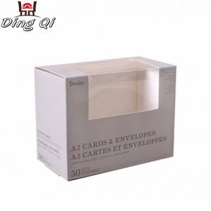 Custom storage paper cardboard gift packaging boxes with window for cosmetics
