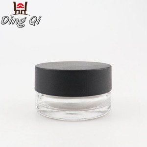 5ml clear glass concentrate jar with childproof lid
