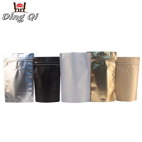 Stock stand up foil coffee pouch 250g 500g 1kg