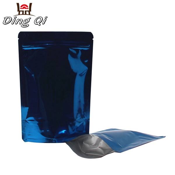 Stock high quality aluminum foil stand up packaging bag for food