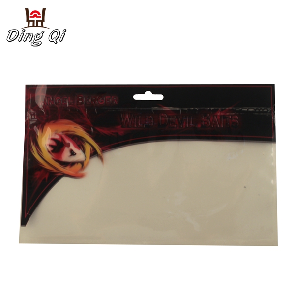 Fishing bait lures packaging bags clear window