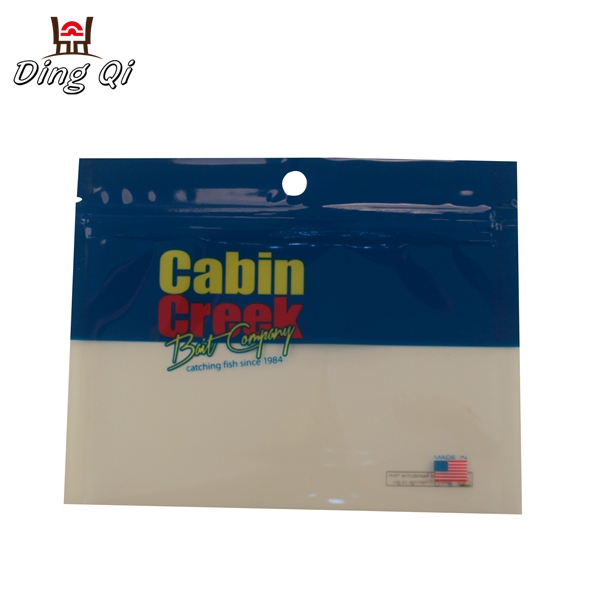 Wholesale custom plastic clear resealable bags for fishing lures