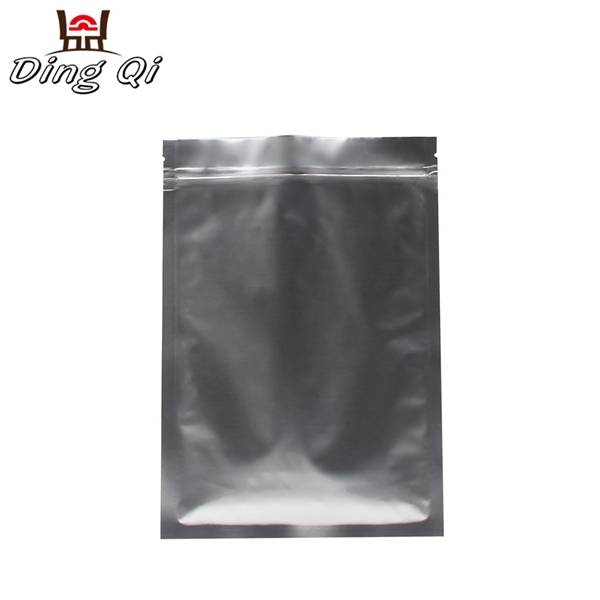Stock three side seal bag with zipper