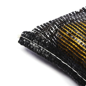 બ્લેક પીપી ગૂંથેલા ડુંગળી જાળીદાર બેગ