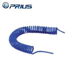PUU Polyurethane Spiral Pneumatic Air ທໍ່ Anti - ສະພາບອາກາດມີການຊຸກຍູ້ໃນ Fitting