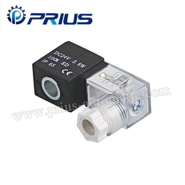 100 Series 24V Pneumatický elektromagnetický ventil Cievka Junction Box Wire Lead Najlepší Image