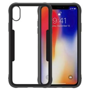 Luxury Clear Back Cover for iPhone XR Tempered Glass TPU Soft Protective Bumper Case