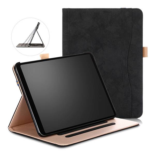 Leather Folding Stand Cover with Auto Wake Or Sleep (1)