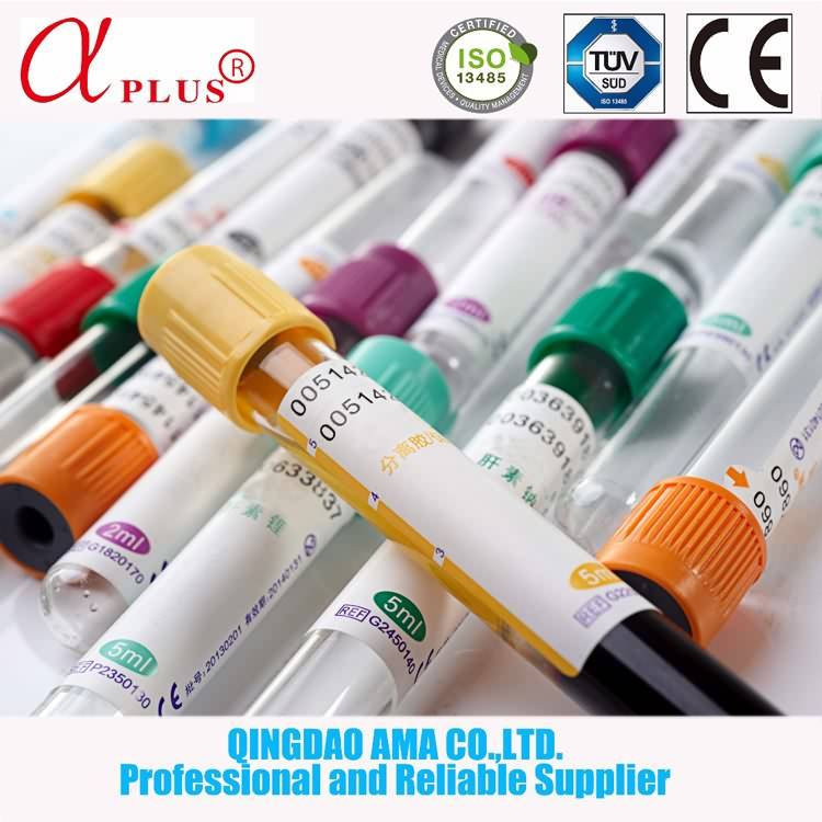 Best selling hospital medical supplies disposable vacutainer vacuum blood collection tube with high quality additive
