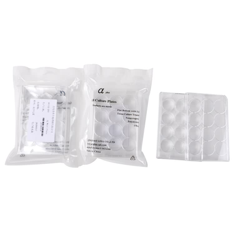 Medical lab plastic sterile 12 well cell culture plate  manufacturer