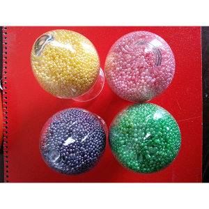 Coloured perfume beads