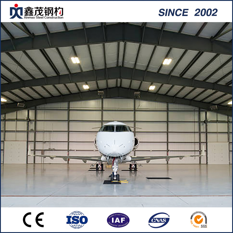 Large Span Matal Material Steel Structure Building Steel Frame Hangar for Airplane