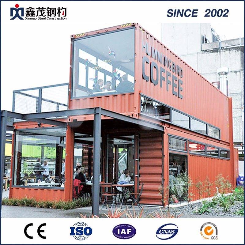 Modular Flat Pack 40 FT Container House Shop for Merchandise Street