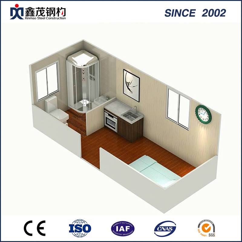 Prefabricated Shipping Container House Apartment with Toilet