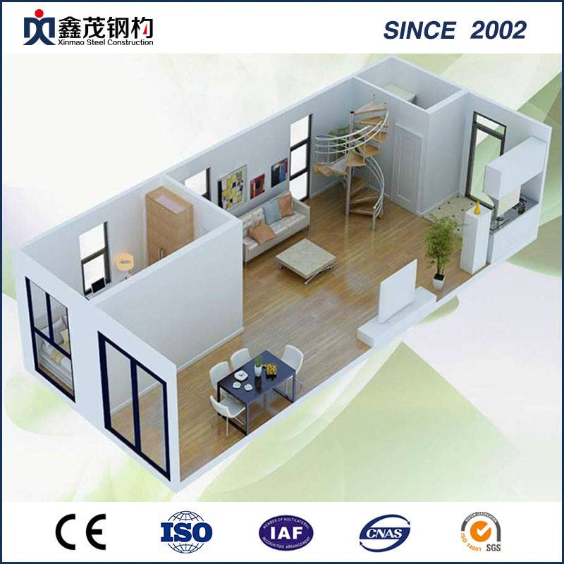 Simple Decorated Modular Portable Standard Flat Pack Container House
