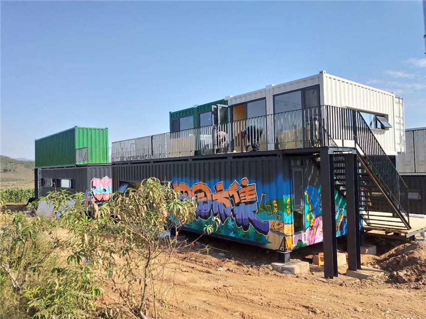 prefab luxury shipping container house for shopping mall in the hills Featured Image