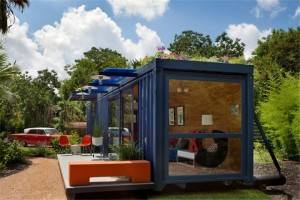 40 feet luxury shipping container house with bedroom living space bathroom toilet from China