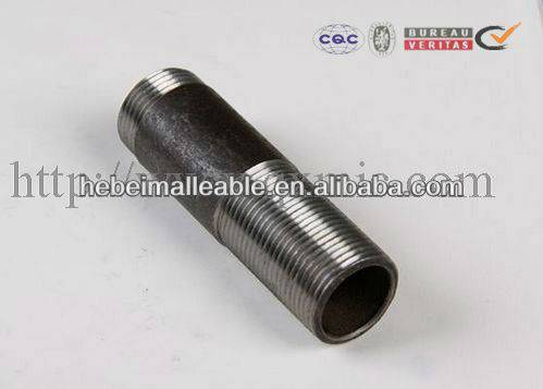 1-1/4" ANSI threading carbon steel pipe nipple