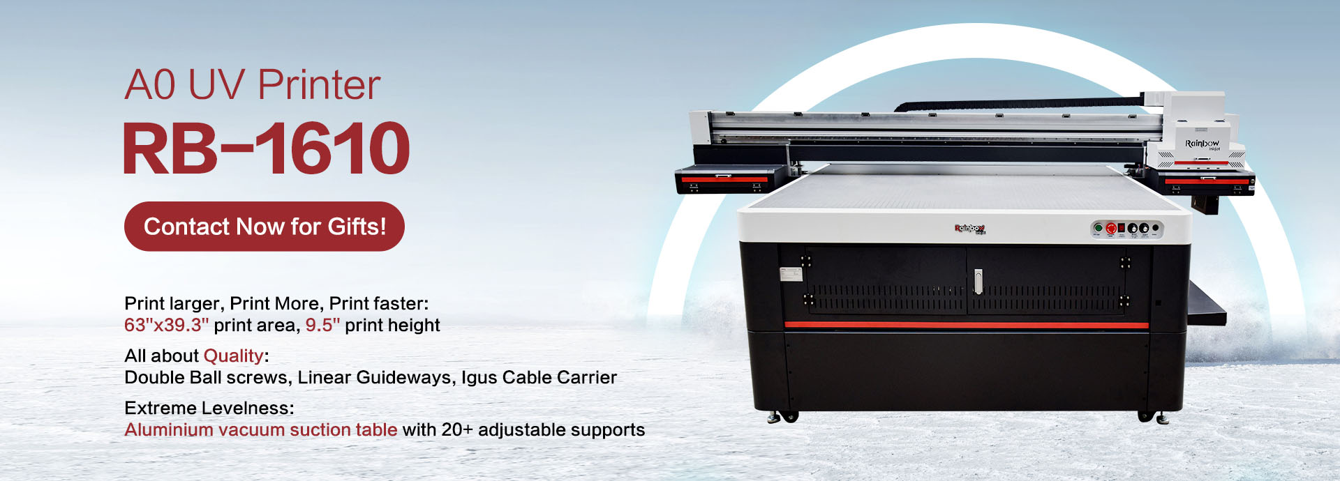 Impressora plana UV 1610 A0