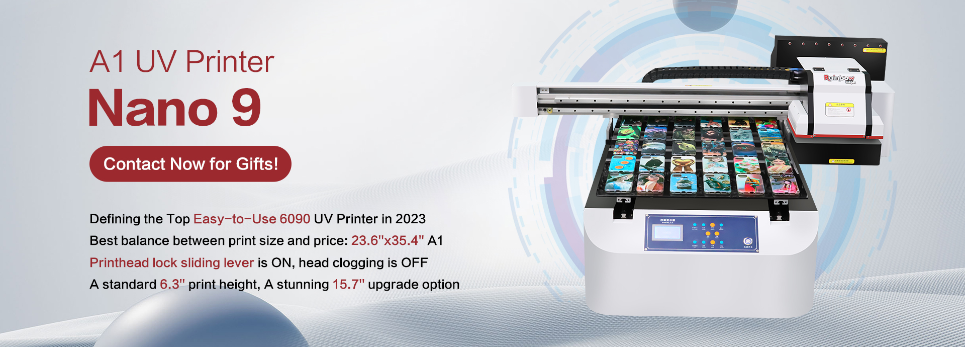 6090 23 płaska drukarka UV