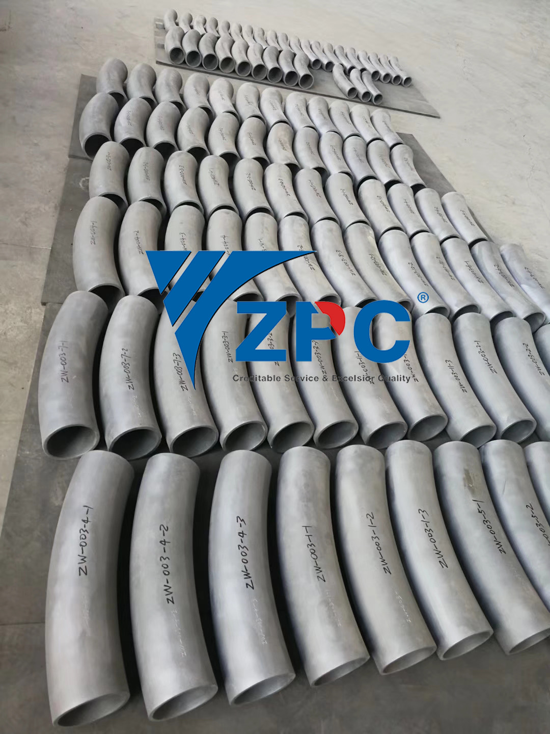 Factory Supply Radiant Barrier -
 SiC ceramic wear solutions: pipe lining, tiles, blocks, plates, Elbows – ZhongPeng