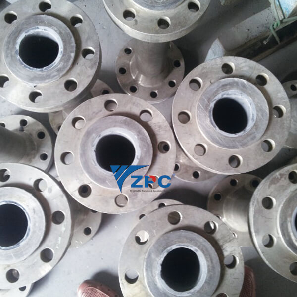Low MOQ for Ballistic Ceramics Medium Size Plates -
 RBSC lining, Lined fittings and pipes – ZhongPeng