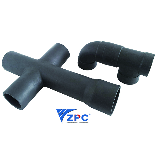 Professional Design Nozzles For Combustible Liquids -
 Reaction-bonded Silicon carbide four-way pipes – ZhongPeng