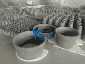 Wear resistant silicon carbide ceramic cone pipe