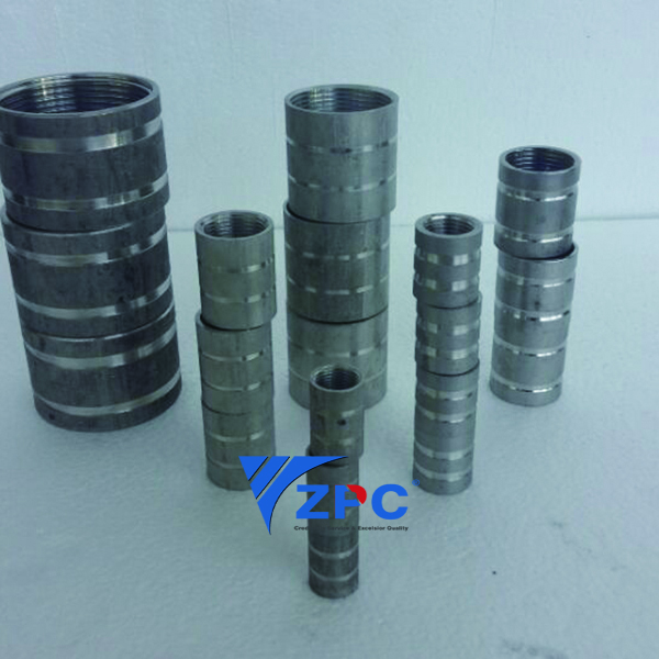 New Fashion Design for High Density Sic Tubes -
 Internal threaded coupling sic nozzle – ZhongPeng