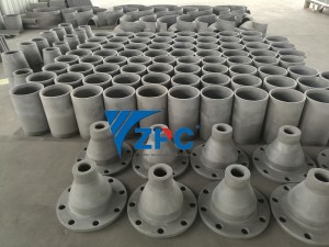 Super wear resistant silicon carbide RBSC cylinder, cone, spigot manufacturer
