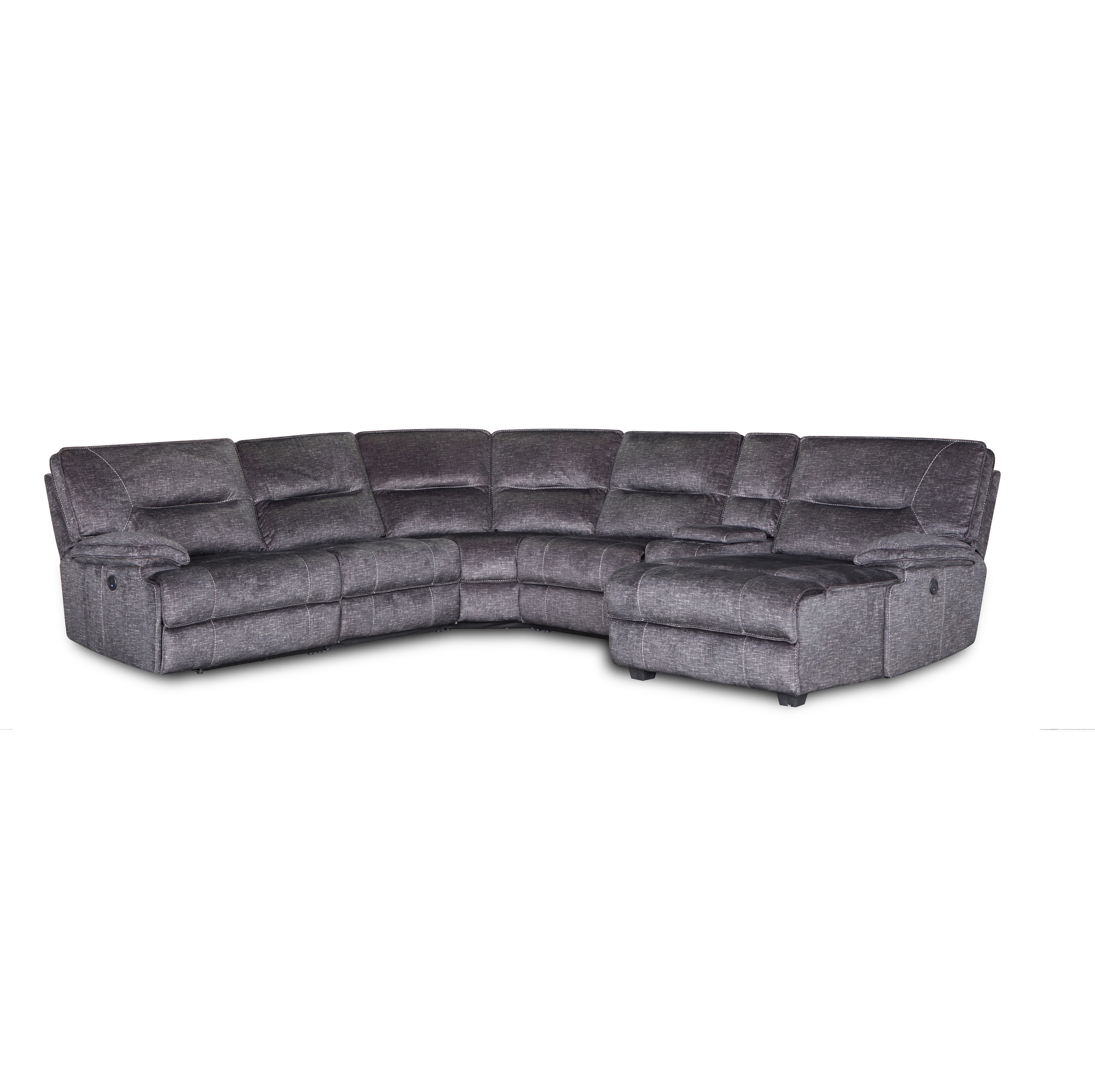 Modern Living Room Fabric Recliner Sectional Sofa With Chaise