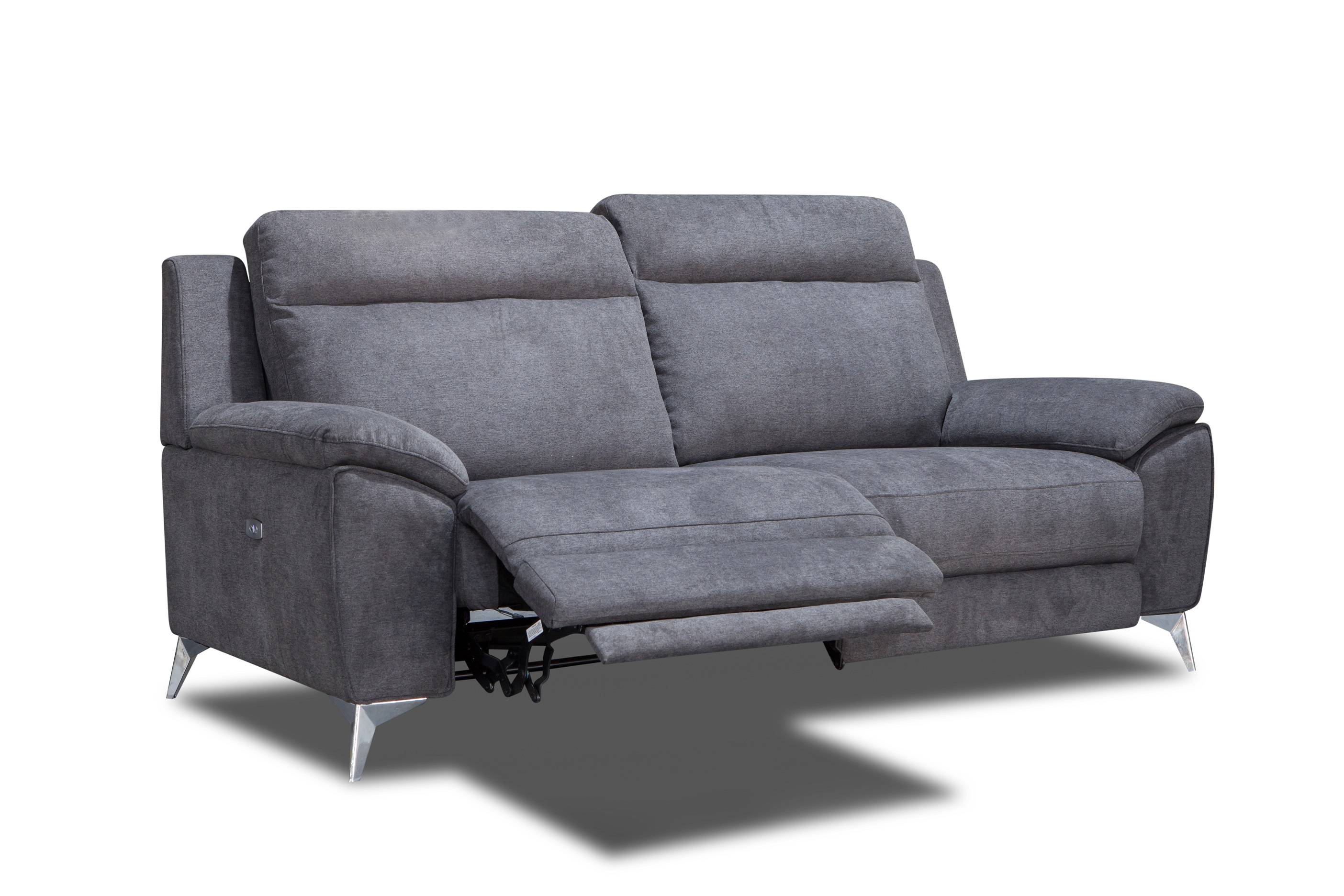 Belia Modern Fabric Sectional With Recliner Jubilee Furniture