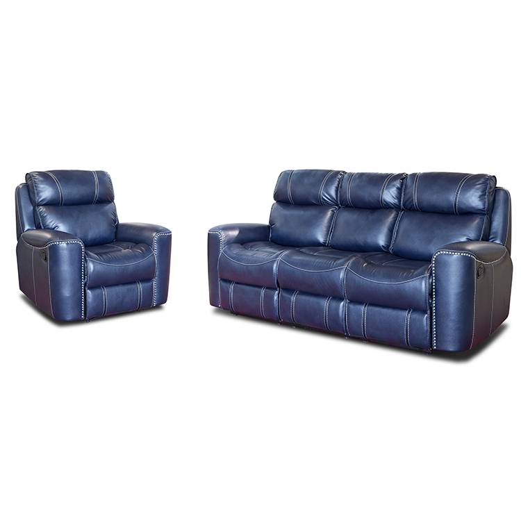 Latest rivet design high quality american modern home recliner sofa