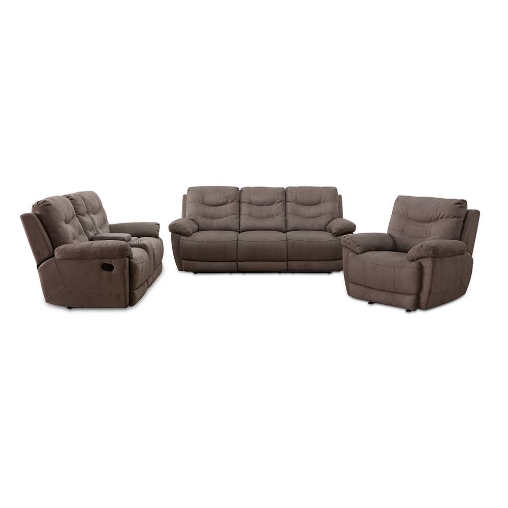 Home furniture comfortable modern fabric recliner sofa set