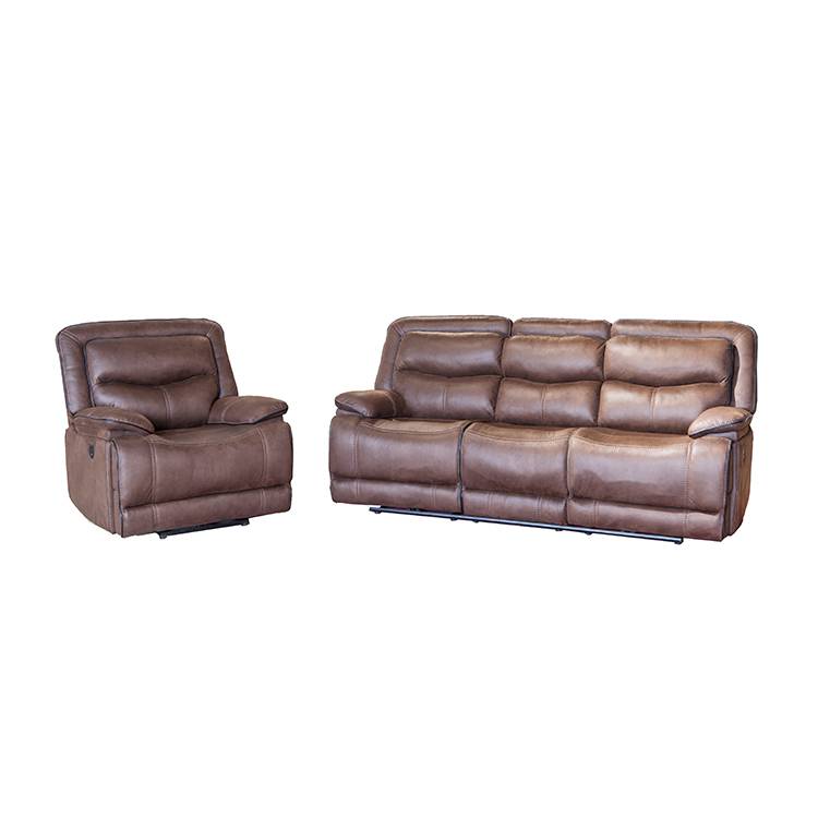 Hot sell modern fashion 4 seater sofa set leather recliner